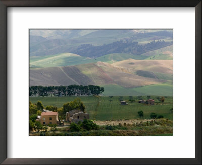 Farmhouse Off Route S 122, Caltanissetta, Sicily, Italy by Walter Bibikow Pricing Limited Edition Print image