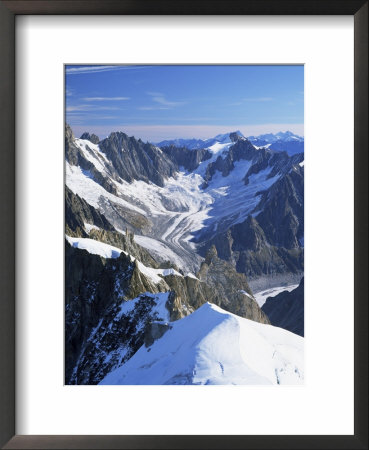 Mont Blanc Range Near Chamonix, Haute-Savoie, French Alps, France by Roy Rainford Pricing Limited Edition Print image