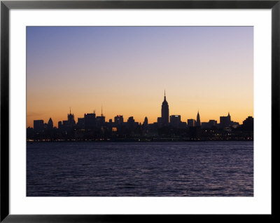 Empire State Building And Mid Town Skyline At Dawn, Manhattan, New York City, Usa by Amanda Hall Pricing Limited Edition Print image