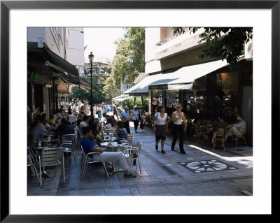 Chic Cafe And Fashion Shop Area, Kolonaki District, Athens, Greece by Gavin Hellier Pricing Limited Edition Print image