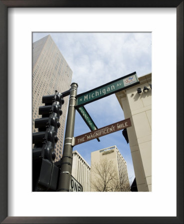 Michigan Avenue Or The Magnificent Mile, Famous For Its Shopping, Chicago, Illinois, Usa by R H Productions Pricing Limited Edition Print image