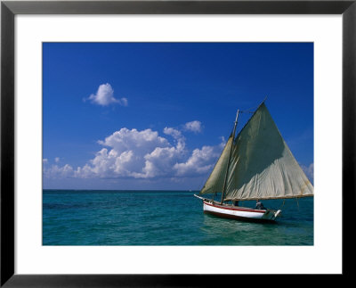 Sailing Boat, Ambergris Caye, Belize by Doug Mckinlay Pricing Limited Edition Print image