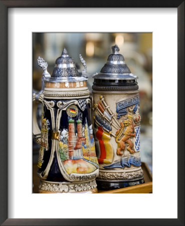 Traditional Beer Mugs, Munich, Bavaria, Germany by Yadid Levy Pricing Limited Edition Print image