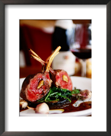 Rack Of Lamb At European Restaurant In Spring Street, Melbourne, Victoria, Australia by Greg Elms Pricing Limited Edition Print image