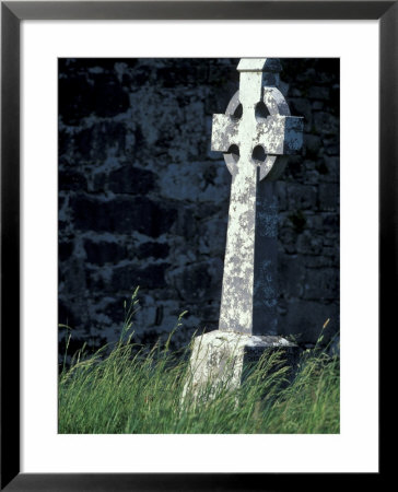 Celtic Cross At Dysart O'dea Church, County Clare, Ireland by William Sutton Pricing Limited Edition Print image