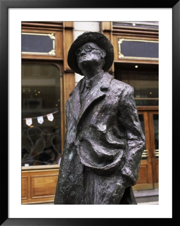Statue Of James Joyce, O'connell Street, Dublin, Eire (Republic Of Ireland) by Michael Short Pricing Limited Edition Print image