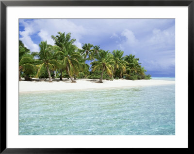 Paradise Beach, One Foot Island, Aitutaki, Cook Islands, South Pacific Islands by D H Webster Pricing Limited Edition Print image