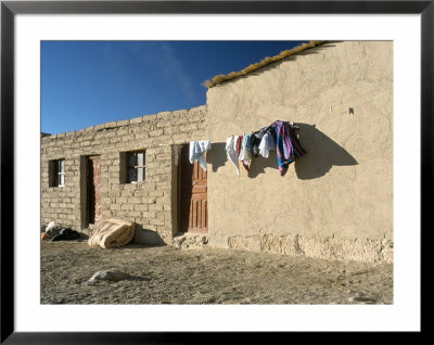 Washing Line Outside Local House, Salar De Uyuni, Bolivia, South America by Mark Chivers Pricing Limited Edition Print image