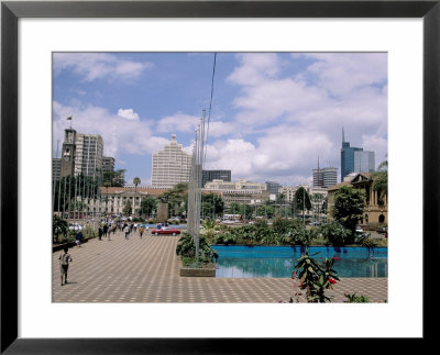 City Square And Skyline, Nairobi, Kenya, East Africa, Africa by Jenny Pate Pricing Limited Edition Print image
