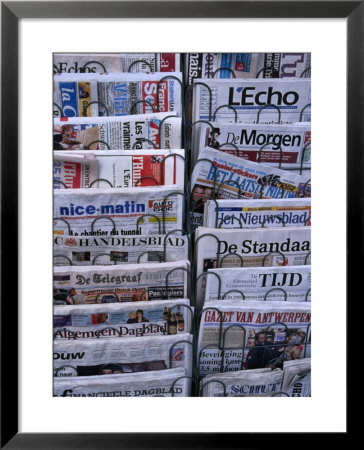 French And Flemish Newspapers, Brussels, Belgium by Jean-Bernard Carillet Pricing Limited Edition Print image