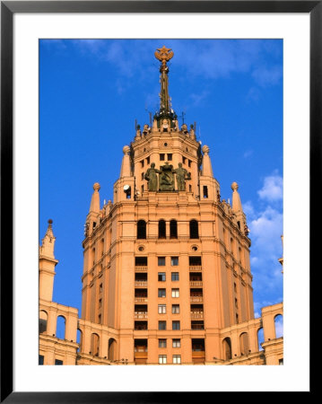 Central Tower Of Apartment Block At Kotelnicheskaya Naberezhnaya 17/1, Moscow, Russia by Jonathan Smith Pricing Limited Edition Print image