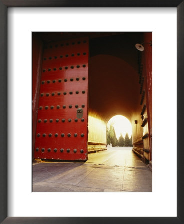 The Giant Red Doors To The Forbidden City In Beijing by Eightfish Pricing Limited Edition Print image