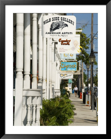 Galleries On Duval Street, Key West, Florida, Usa by R H Productions Pricing Limited Edition Print image