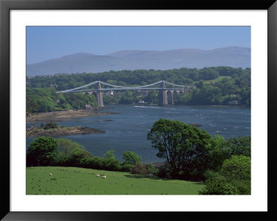 The Menai Bridge, Gwynedd, Wales, United Kingdom by Roy Rainford Pricing Limited Edition Print image