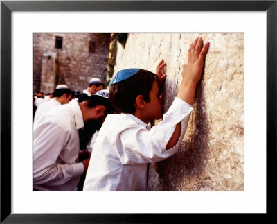 Worshippers At Wailing Wall, Jerusalem, Israel by James Marshall Pricing Limited Edition Print image