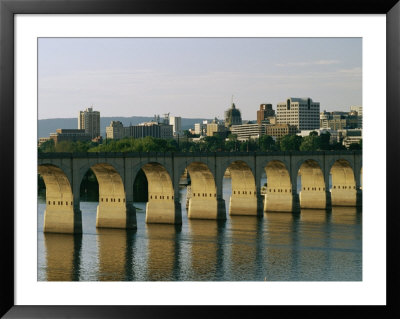 Downtown Harrisburg And Walnut Street Bridge by Raymond Gehman Pricing Limited Edition Print image