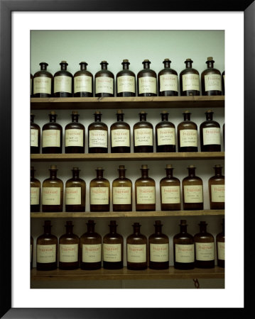 Shelves Of Old Essence Bottles, Parfumerie Fragonard, Grasse, Alpes Maritimes, Provence, France by Christopher Rennie Pricing Limited Edition Print image