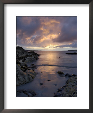 Beach At Sunset, Near Tully Cross, Connemara, County Galway, Connacht, Republic Of Ireland by Gary Cook Pricing Limited Edition Print image