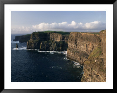 The Cliffs Of Moher, Rising To 230 M, O'brians Tower And Breanan Mor Seastack, County Clare by Gavin Hellier Pricing Limited Edition Print image