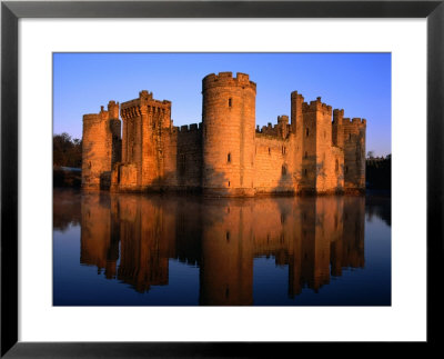 Bodiam Castle At Sunrise, East Sussex, England by David Tomlinson Pricing Limited Edition Print image