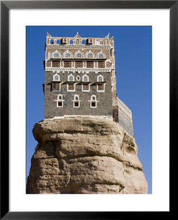 Rock Palace, Dar Al-Hajar, Wadi Dhahr, San'a, Yemen by Holger Leue Pricing Limited Edition Print image