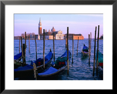 Gondolas And Island Church., Venice, Veneto, Italy by Christopher Groenhout Pricing Limited Edition Print image
