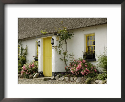 Thatched Cottages, Ballyvaughan, County Clare, Munster, Republic Of Ireland by Gary Cook Pricing Limited Edition Print image