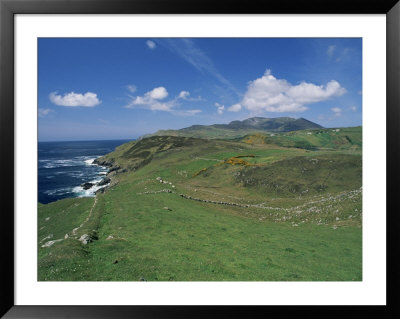 Coastline And Hills Near The Slieve League Cliffs, County Donegal, Ulster, Eire by Gavin Hellier Pricing Limited Edition Print image