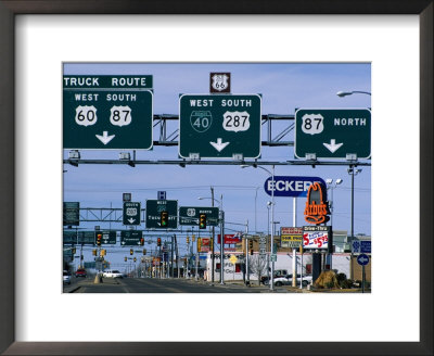 Route 66, Road Signs Amarillo Boulevard, Amarillo, Texas by Witold Skrypczak Pricing Limited Edition Print image