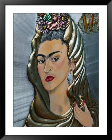 Frida Kahlo Art, Olvera Street Market, El Pueblo De Los Angeles, Los Angeles, California, Usa by Walter Bibikow Pricing Limited Edition Print image