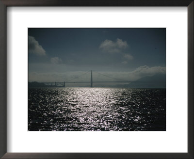 Oakland Bay Bridge As Seen From A Distance Across The Bay by Todd Gipstein Pricing Limited Edition Print image