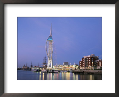 Spinnaker Tower At Twilight, Gunwharf Quays, Portsmouth, Hampshire, England, United Kingdom by Jean Brooks Pricing Limited Edition Print image