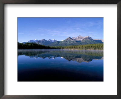 Herbert Lake And Bow Range, Banff National Park, Rocky Mountains, Alberta, Canada by Hans Peter Merten Pricing Limited Edition Print image