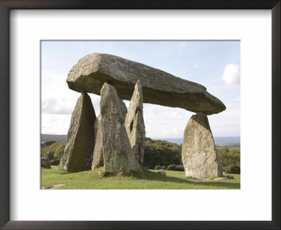 Dolmen, Neolithic Burial Chamber 4500 Years Old, Pentre Ifan, Pembrokeshire, Wales by Sheila Terry Pricing Limited Edition Print image