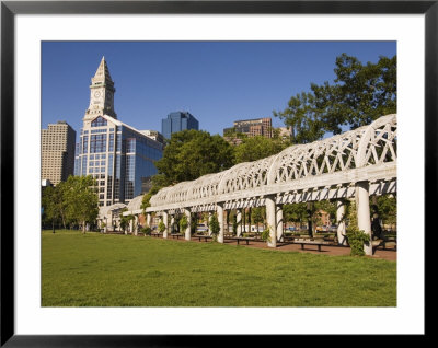 Christopher Columbus Park By The Waterfront, Boston, Massachusetts, New England, Usa by Amanda Hall Pricing Limited Edition Print image