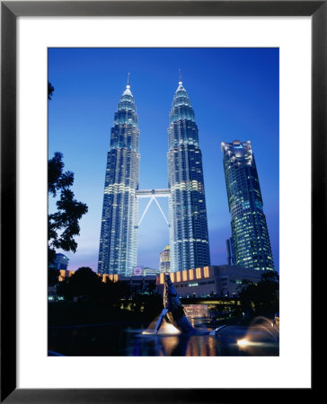 Petronas Twin Towers In Evening Light, Kuala Lumpur, Malaysia by Manfred Gottschalk Pricing Limited Edition Print image