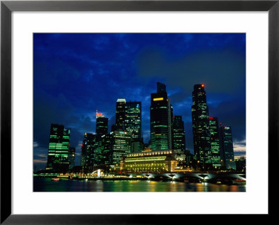 City Skyline From Marina Promenade, Singapore by John Elk Iii Pricing Limited Edition Print image