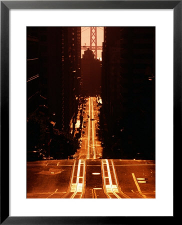 Cable Car Tracks On California Street, San Francisco, U.S.A. by Thomas Winz Pricing Limited Edition Print image