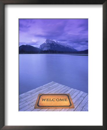 Welcome Mat On Dock, Alberta by Kevin Law Pricing Limited Edition Print image