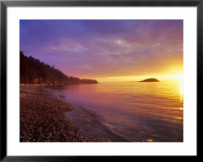 Sunset At North Beach At Deception Pass State Park, Washington, Usa by Chuck Haney Pricing Limited Edition Print image