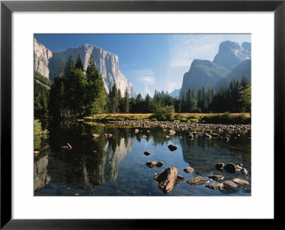 Valley View Of El Capitan, Cathedral Rock, Merced River In Yosemite National Park, California, Usa by Dee Ann Pederson Pricing Limited Edition Print image