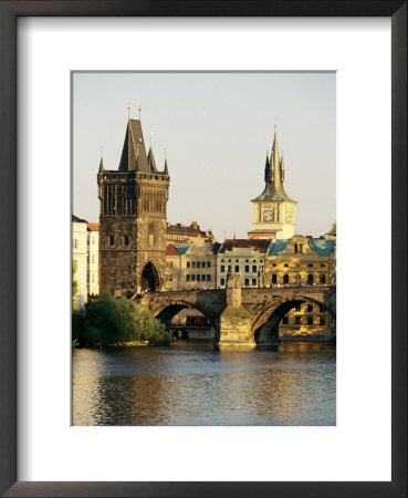 Charles Bridge, Old Town Bridge And The Water Tower, Prague, Czech Republic by Sergio Pitamitz Pricing Limited Edition Print image