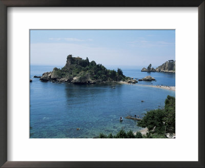 Isola Bella, Taormina, Island Of Sicily, Italy, Mediterranean by Sheila Terry Pricing Limited Edition Print image