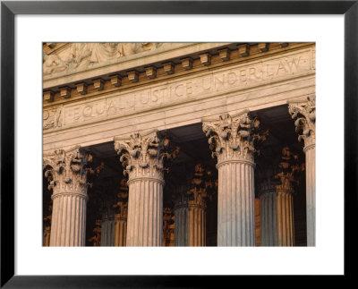 Closeup Of The U.S. Supreme Court Building, Washington, D.C. by Kenneth Garrett Pricing Limited Edition Print image