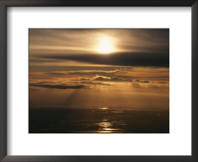 Sunset And Clouds Over The Ocean by Peter Carsten Pricing Limited Edition Print image