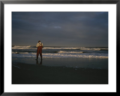 A Fisherman On The Beach by Stephen Alvarez Pricing Limited Edition Print image