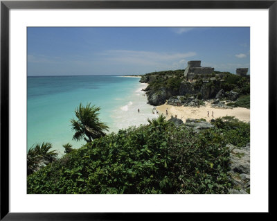 Beach Scene With Mayan Ruins by Steve Winter Pricing Limited Edition Print image