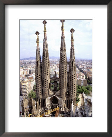 The Four Towers Of Gaudi's Church Of La Sagrada Familia by Stephen St. John Pricing Limited Edition Print image