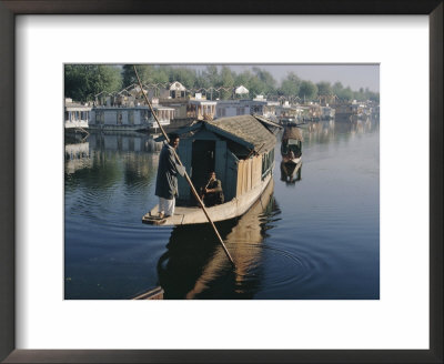 Houseboats On The Lake At Srinagar, Kashmir, Jammu And Kashmir State, India by Christina Gascoigne Pricing Limited Edition Print image