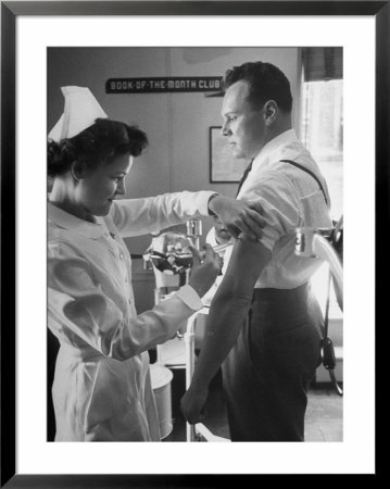 Nurse Taking A Blood From A Patient by Ralph Morse Pricing Limited Edition Print image